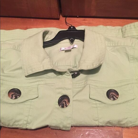 Light green Christopher & Banks jacket size large - Picture 3 of 6